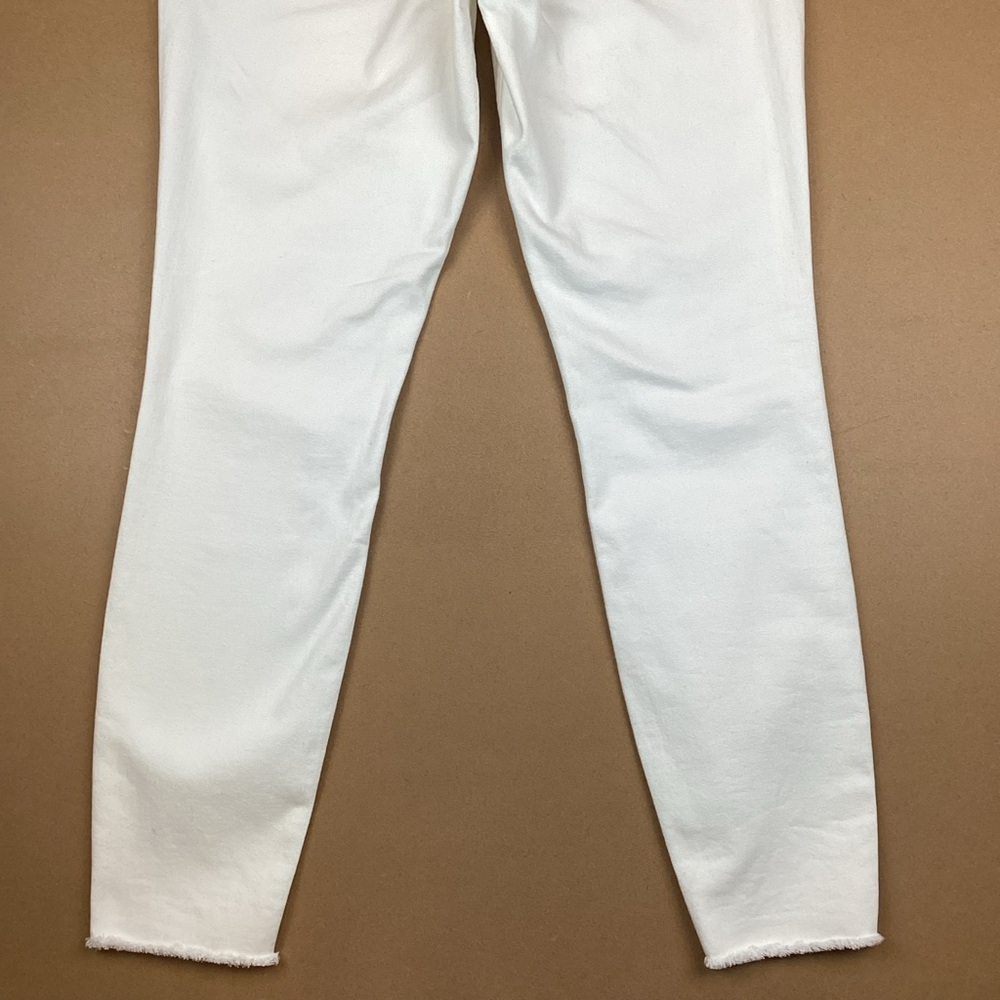 Vineyard Vines High Rise Skinny Jeans White Raw Hem 29 - Picture 8 of 15